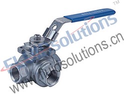 3-Way Threaded Ball Valve